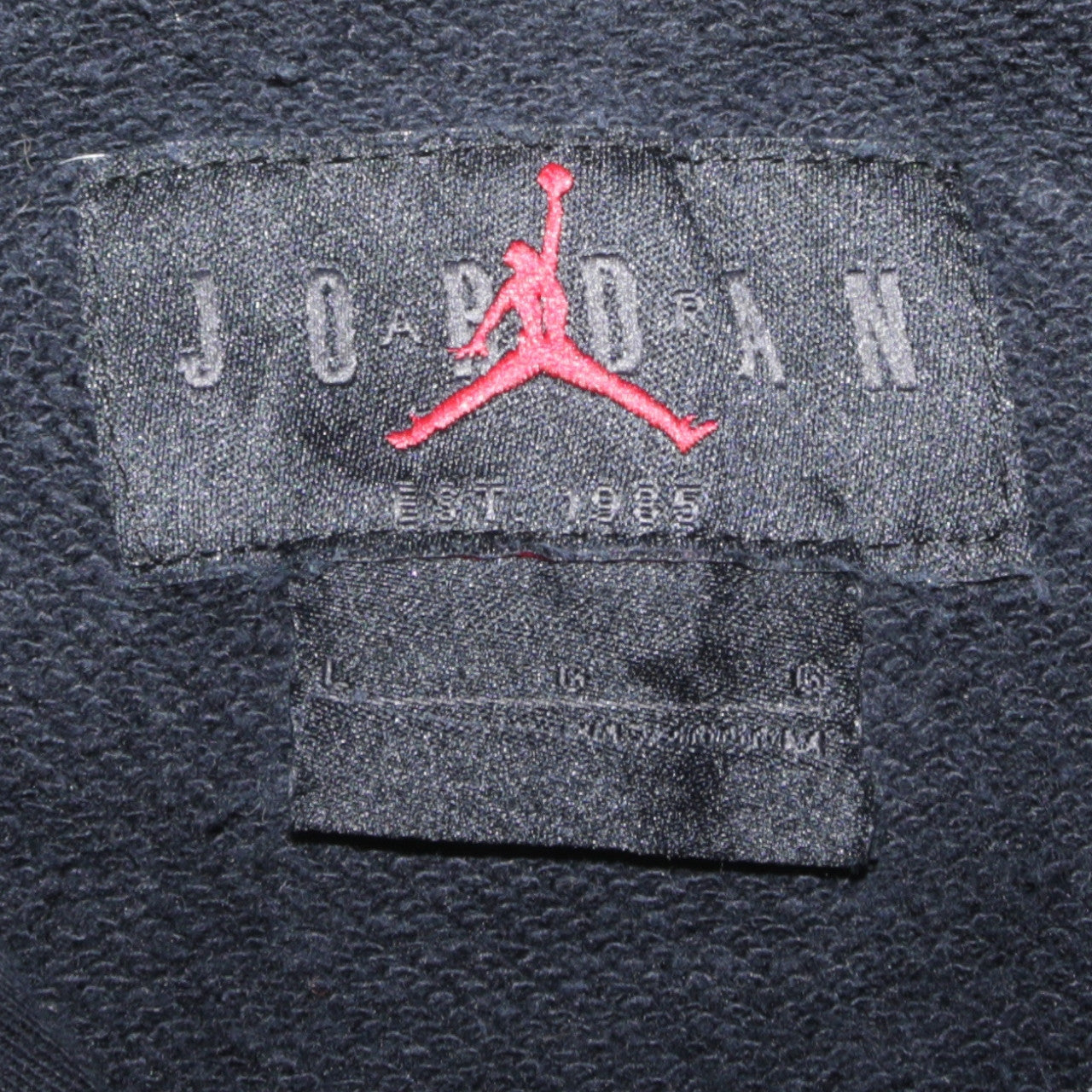 Jordan Boys Black Jumpman Pullover Hoodie Size L Cotton Fleece