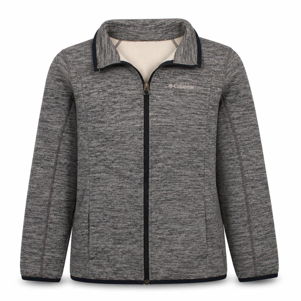 Columbia Boys Grey Fleece Lined Full Zip Outdoor Jacket Size 14-16 Years