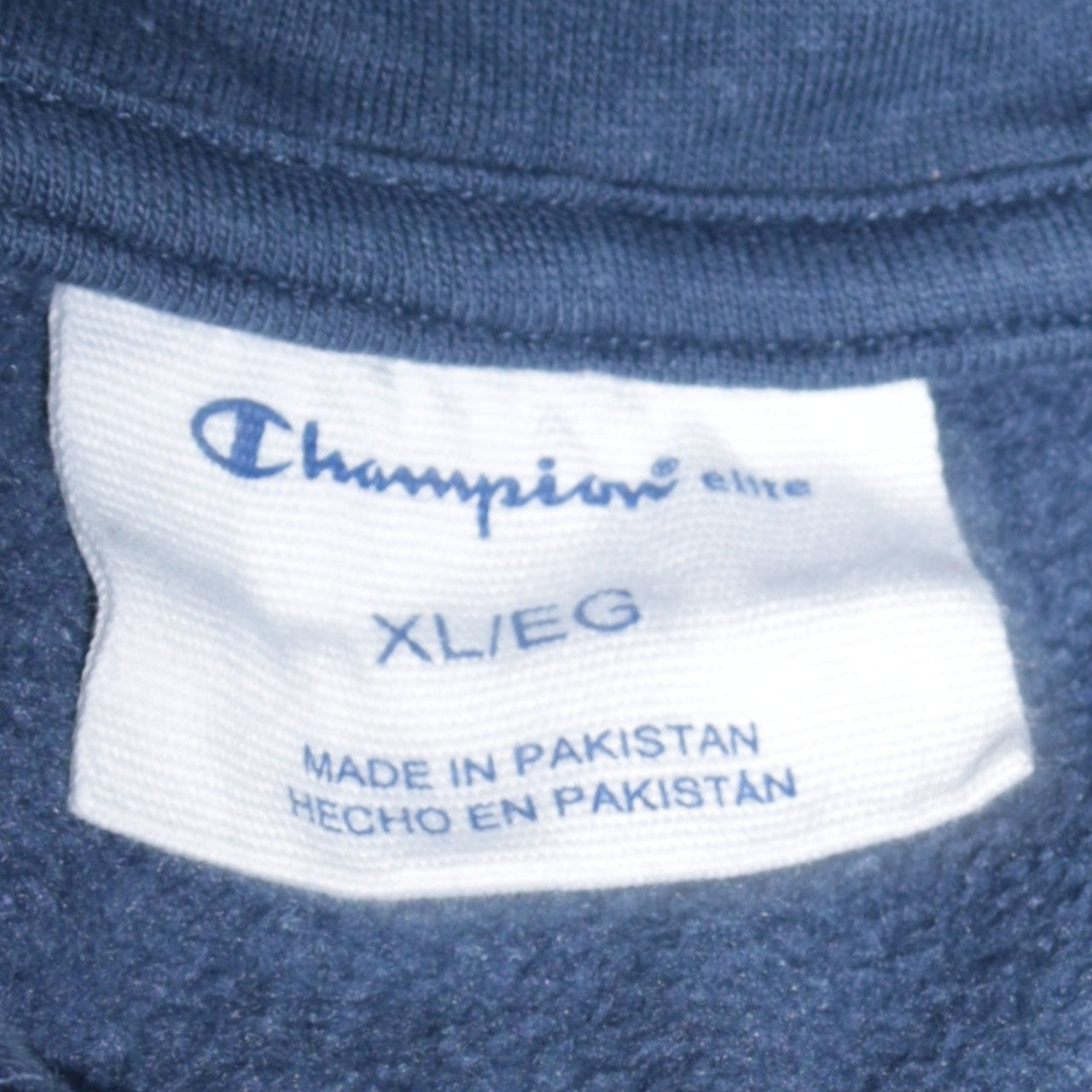 Champion Men's Blue Pullover Hoodie XL Fleece Sweatshirt