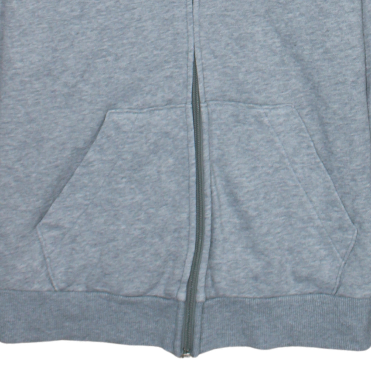 Adidas Women Grey Full Zip Hoodie Small 8-10 Hooded Sweatshirt