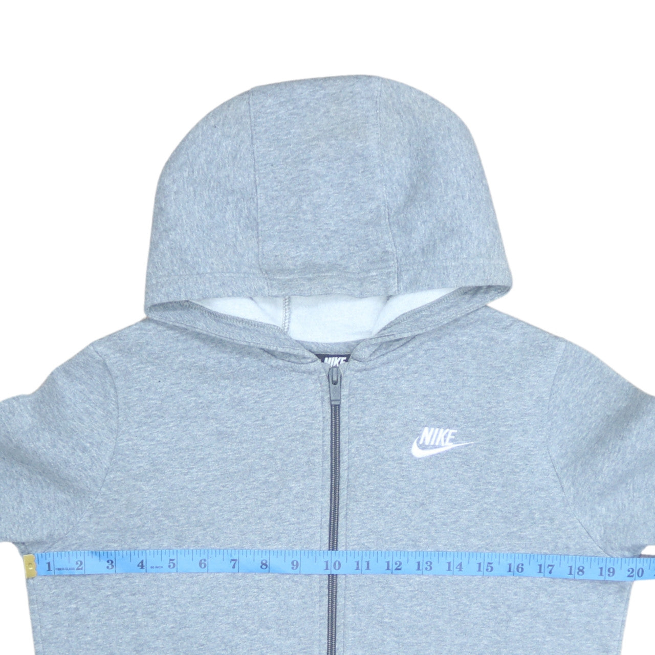 Nike Boys Grey Full Zip Hoodie Sweatshirt L 147-158cm Standard Fit