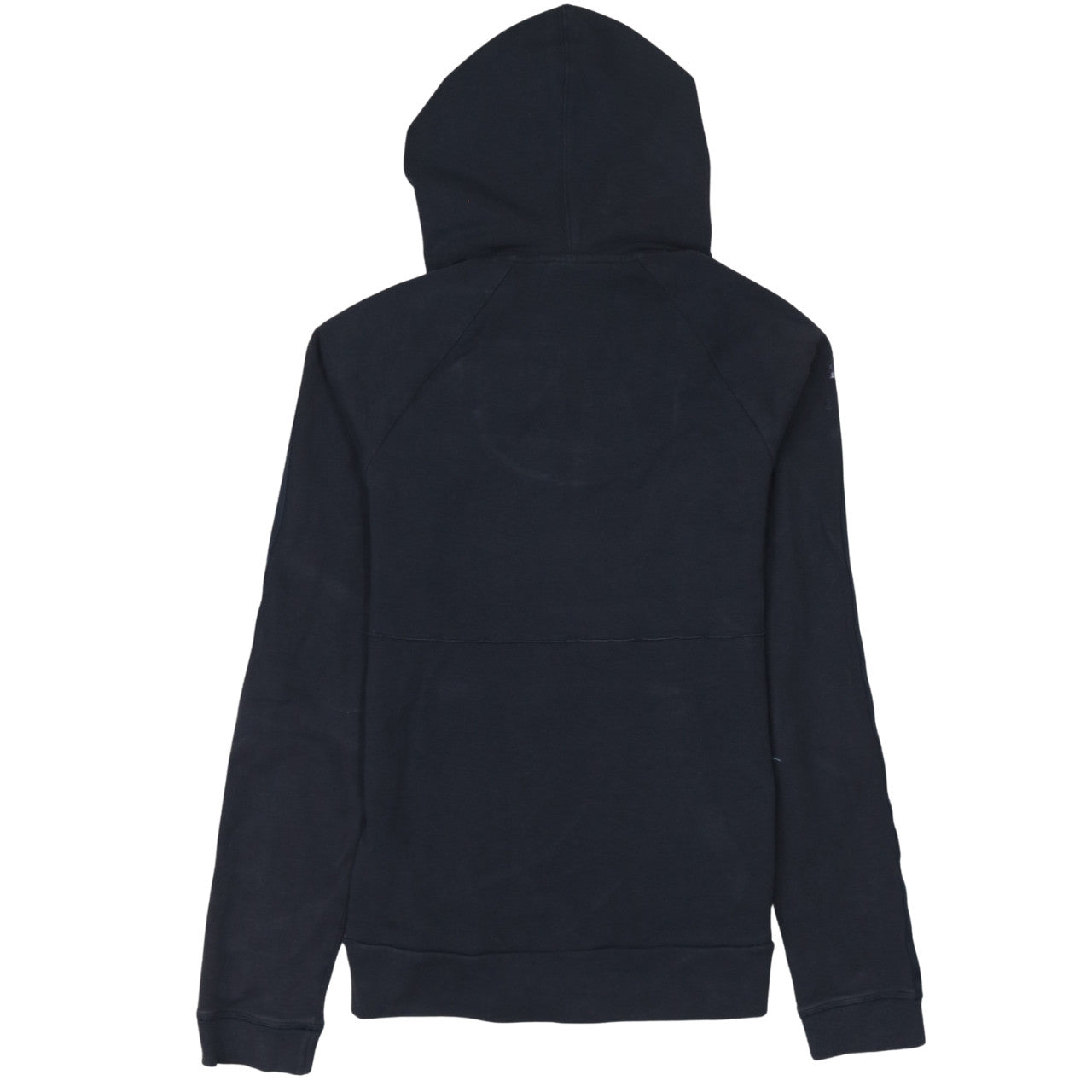 Adidas Women Black 1/4 Zip Hooded Sweatshirt Size 10 Organic Cotton