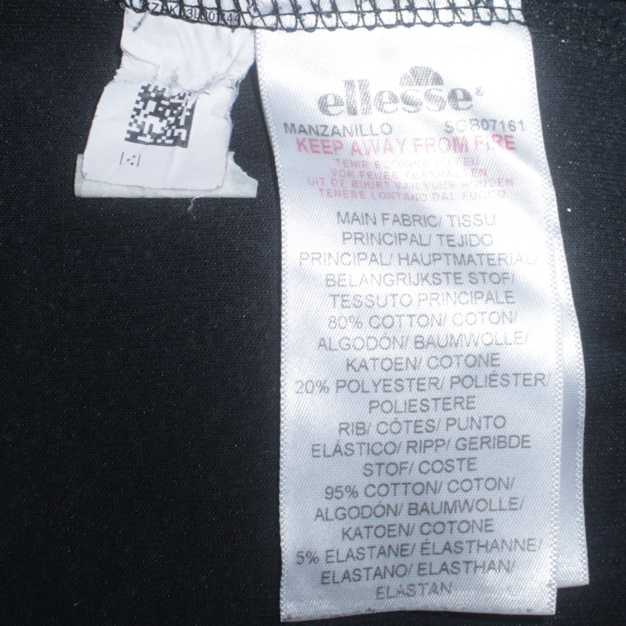 Ellesse Womens Black UK 8 Pullover Crew Neck Sweatshirt