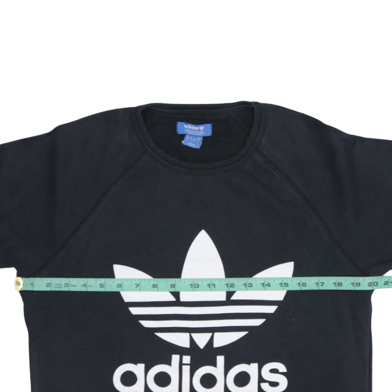 Adidas Men's Black Crew Neck Logo Sweatshirt Size S