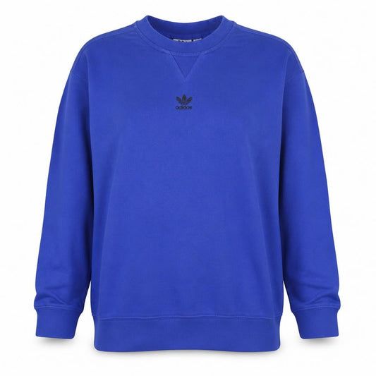 Adidas Womens Blue Crew Neck Long Sleeve Sweatshirt Size 8