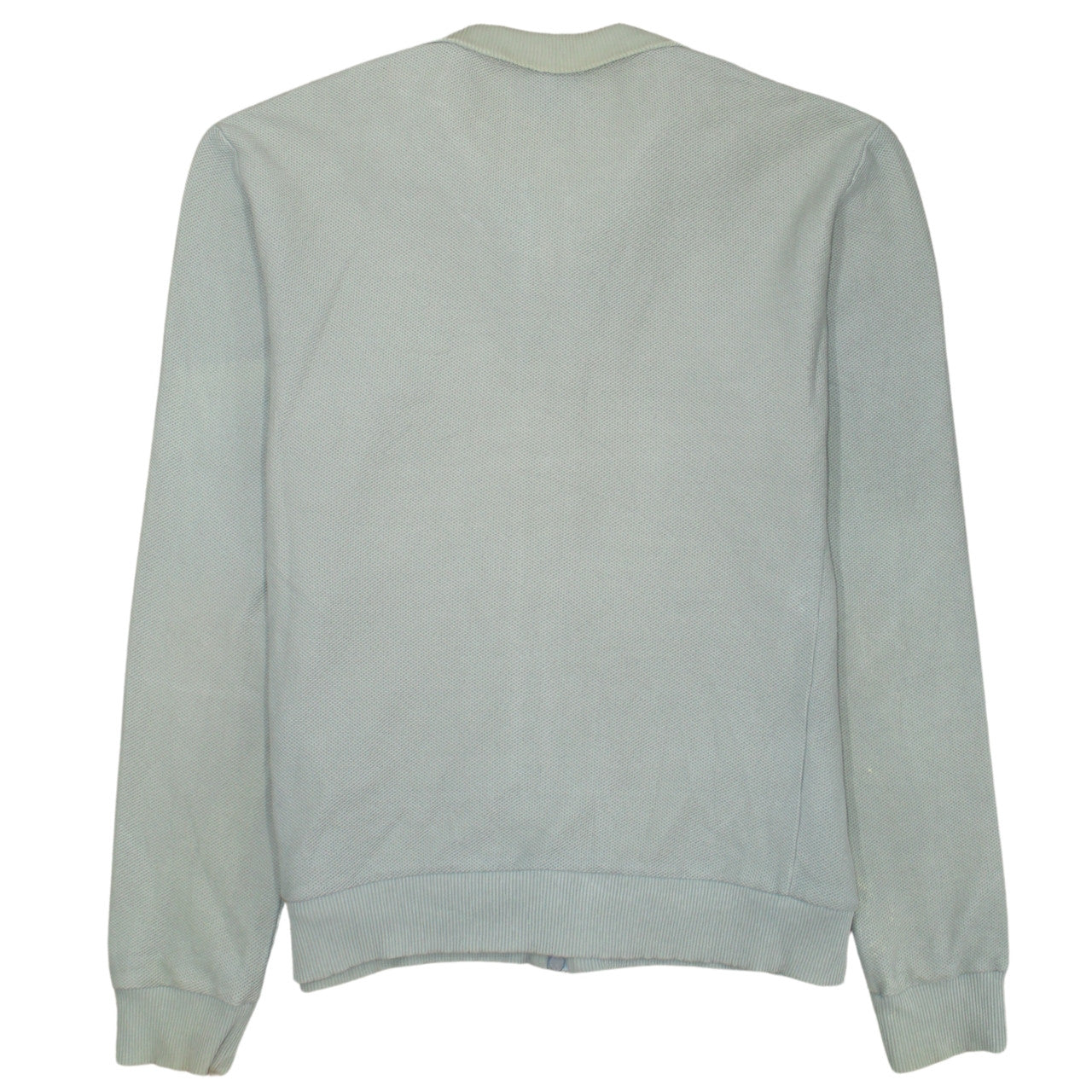 Armani Jeans Men's Grey Full Zip Collared Knit Jumper Size L
