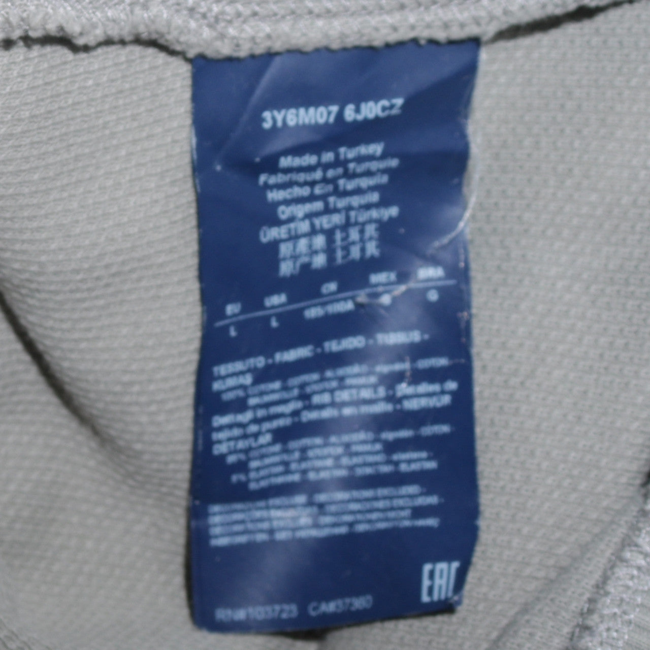 Armani Jeans Men's Grey Full Zip Collared Knit Jumper Size L