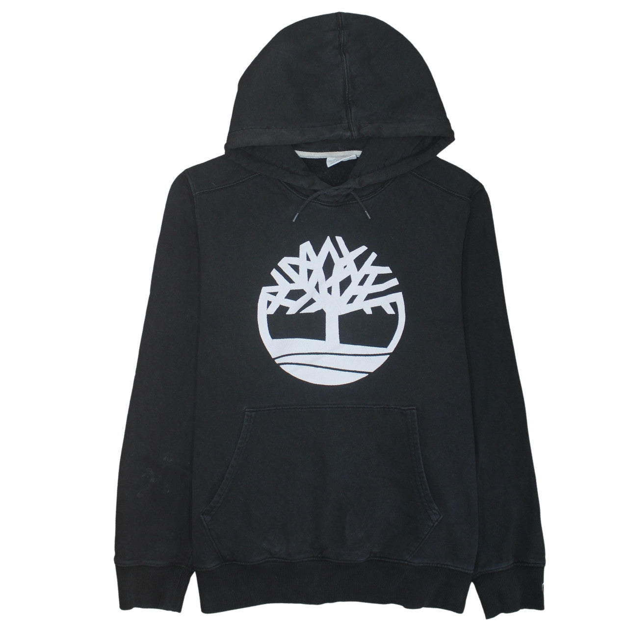 Timberland Men's Black Pullover Hoodie L Logo Outdoor Fleece