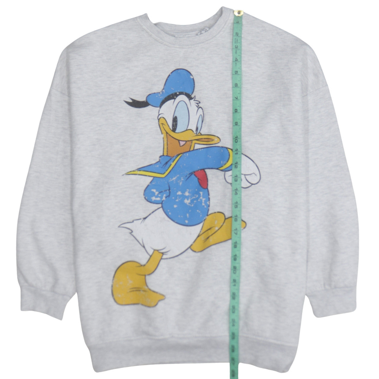 Disney Mickey & Friends Women's Grey Donald Duck Sweatshirt Size M 12/14