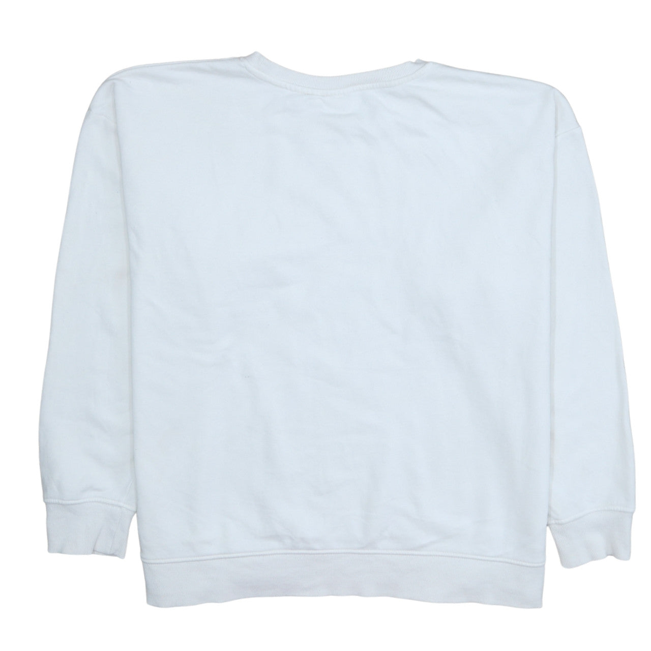 The Flintstones Womens White XXL Pullover Sweatshirt Cartoon Graphic