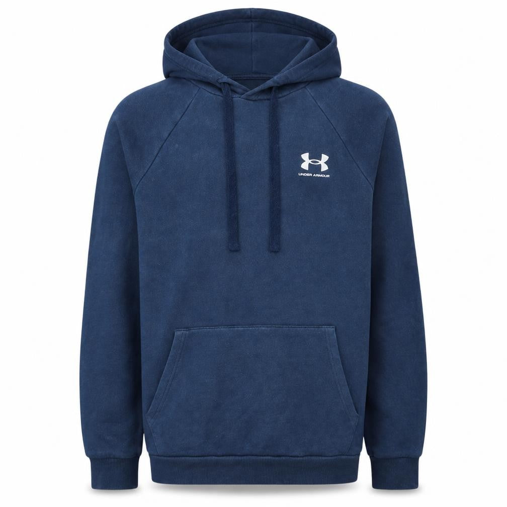 Under Armour Men's Blue Pullover Hoodie Size S Relaxed Fit Fleece