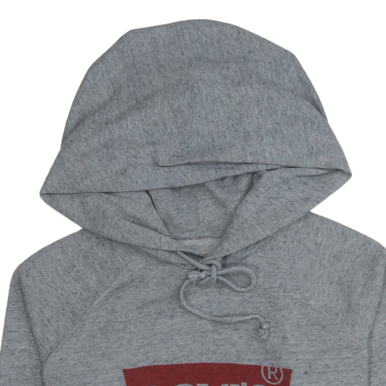 Levi's Women's Grey Pullover Hoodie XS Logo Print Cotton Blend