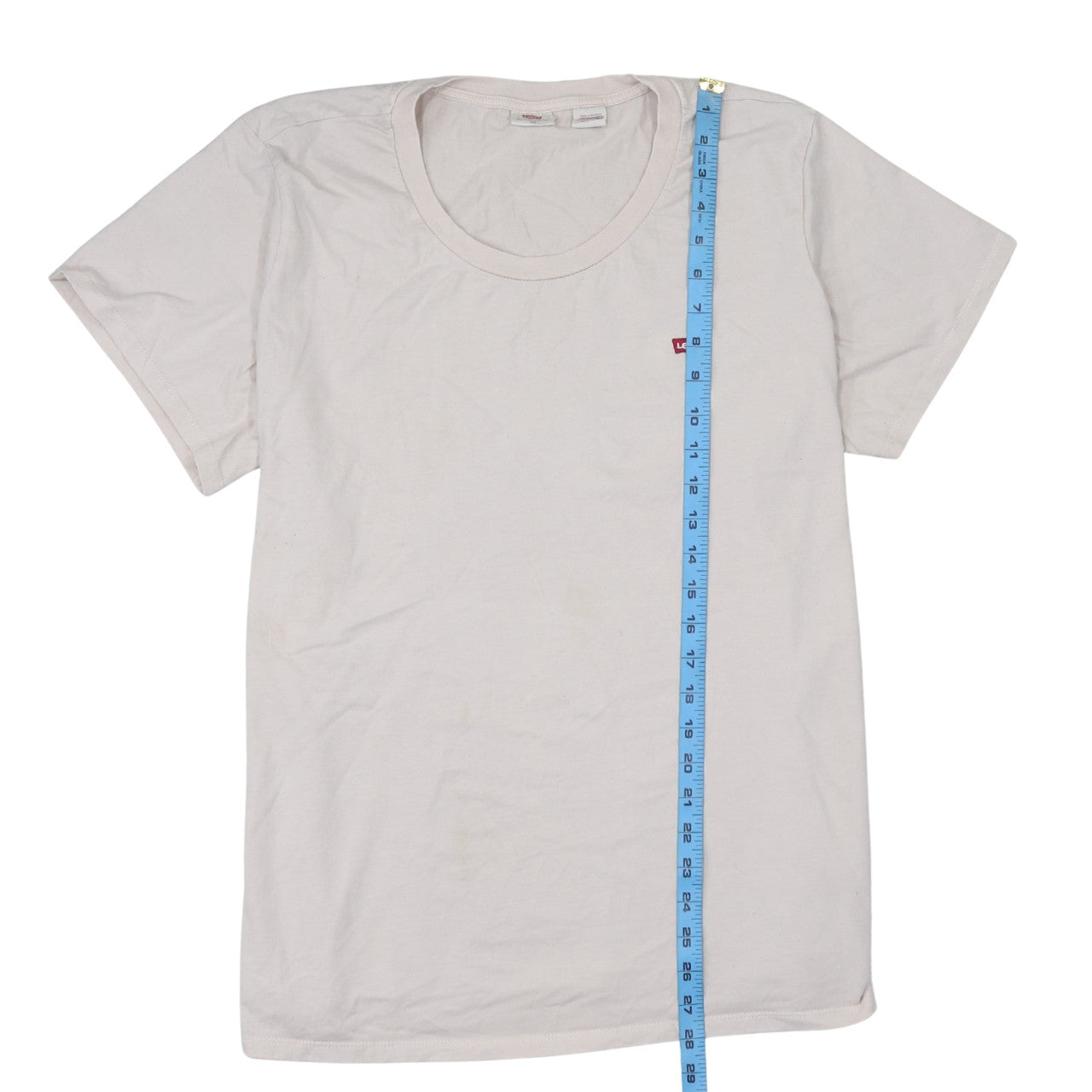 Levi's Women's Ivory Cotton Short Sleeve Crew Neck T-Shirt 2XL