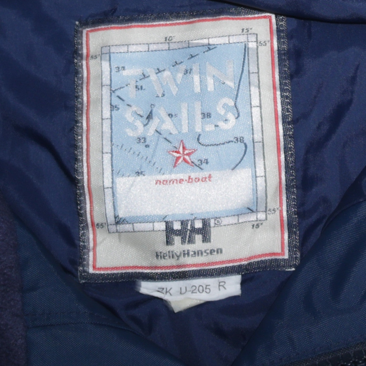 Helly Hansen Men's Blue Red Nautical Windbreaker Jacket M