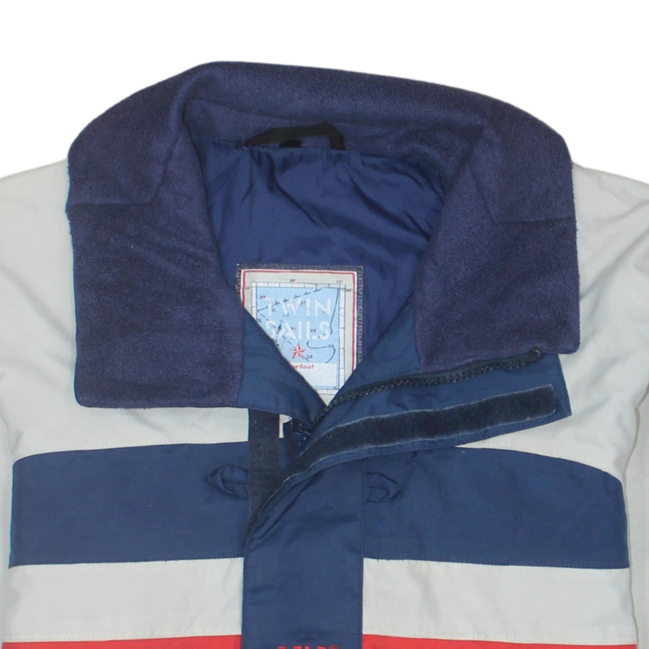 Helly Hansen Men's Blue Red Nautical Windbreaker Jacket M