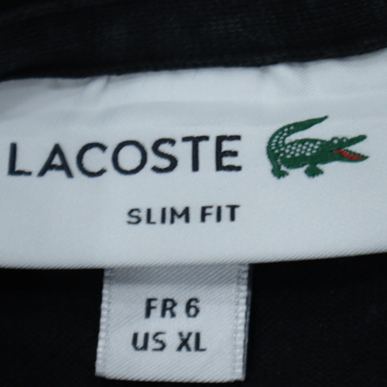 Lacoste Men's Black Slim Fit Cotton Polo Shirt XL