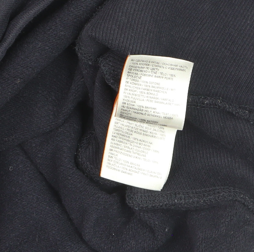 Superdry Womens Navy Harlem Dist NYC Crew Neck Sweatshirt Size 12