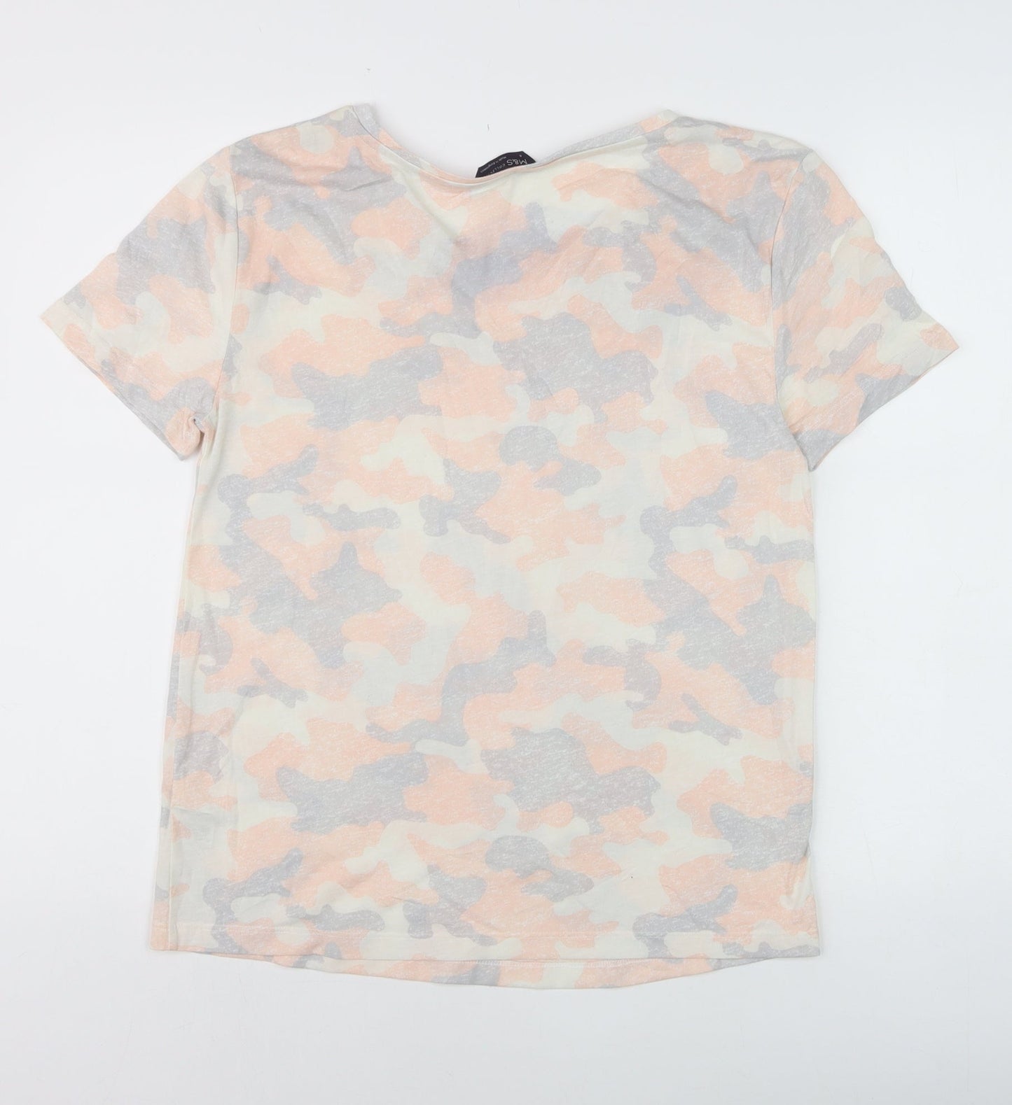 Marks and Spencer Womens Multicoloured Camouflage T-Shirt Size 6