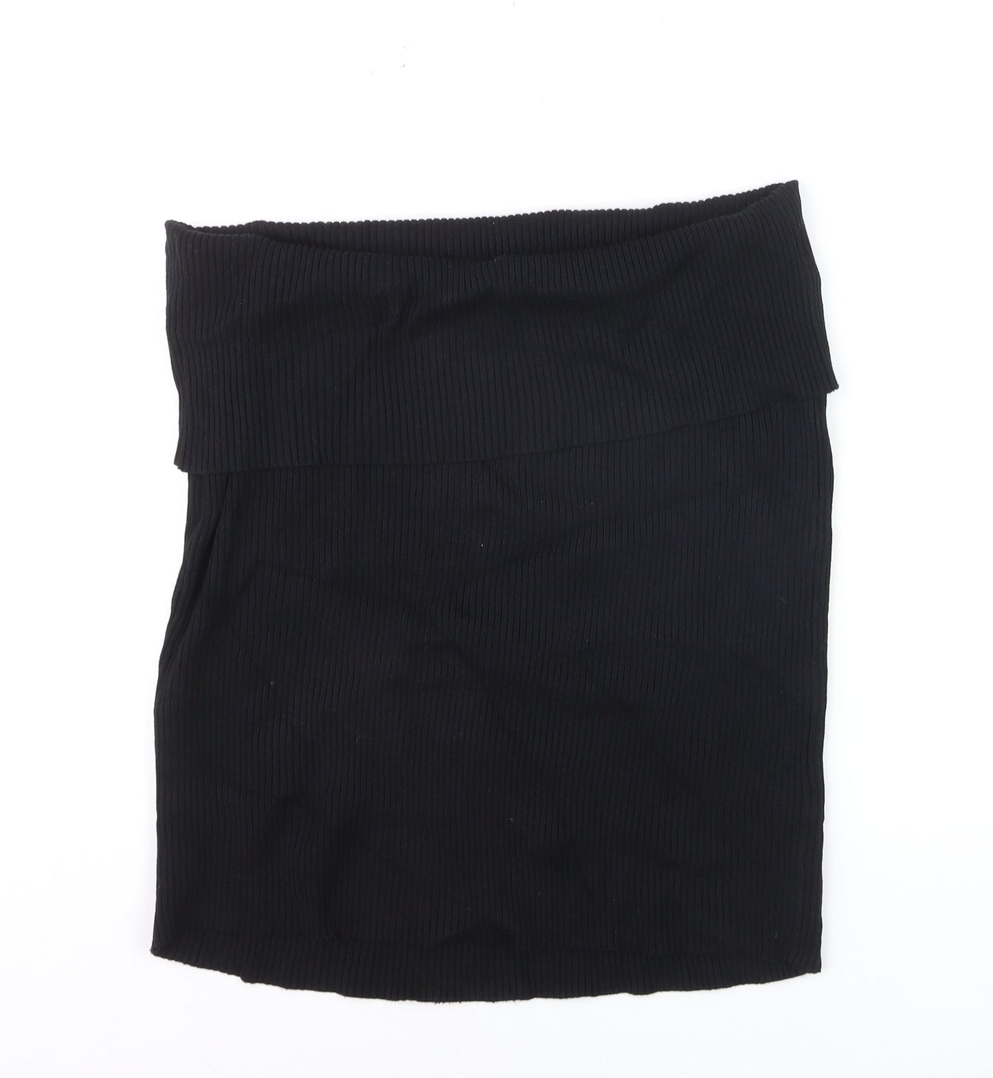 Marks and Spencer Womens Black Stretch Jersey Pencil Skirt Size 24