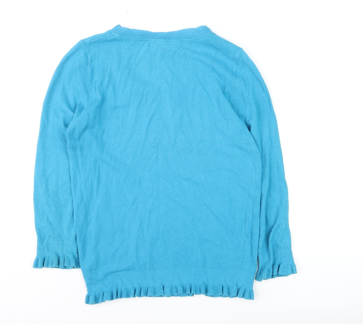 Marks and Spencer Per Una Blue Long Sleeve Scoop Neck Jumper Women’s Size 10
