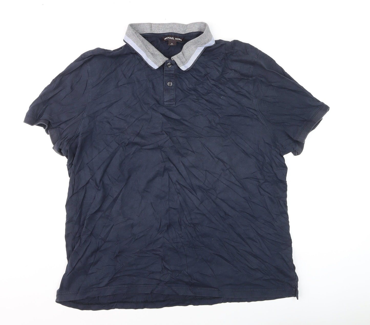 Michael Kors Men's Navy Blue Short Sleeve Polo Shirt XL Classic Fit