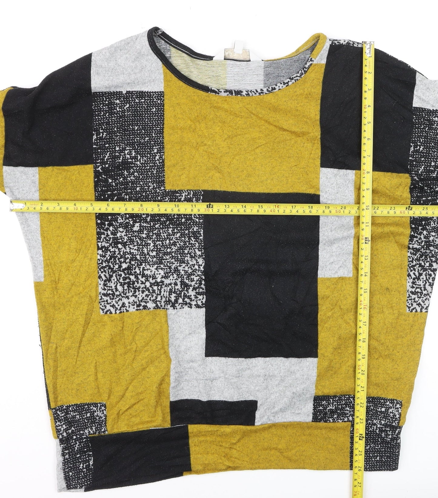 Apricot Women’s Multicoloured Geometric Pullover Jumper Size 14