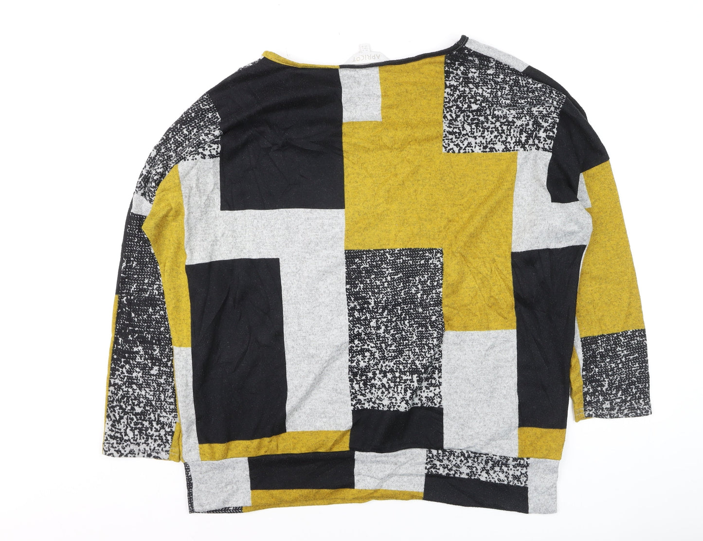 Apricot Women’s Multicoloured Geometric Pullover Jumper Size 14
