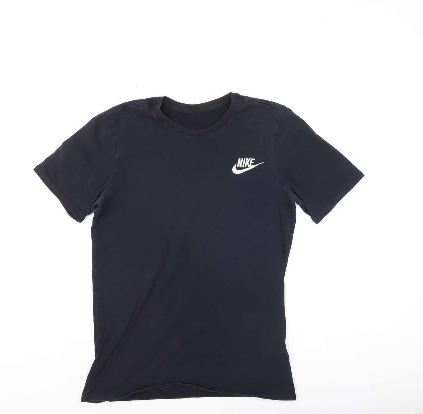 Nike Boys Black Cotton Crew Neck Short Sleeve Sports T-Shirt Size S