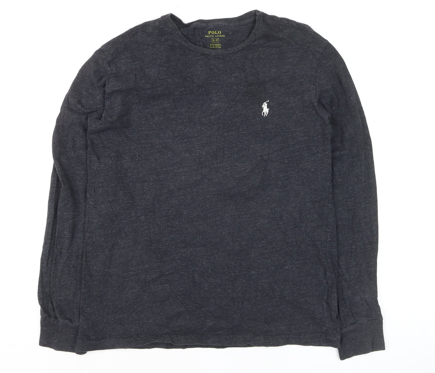 Polo Ralph Lauren Men's Black Long Sleeve Cotton Top Size S