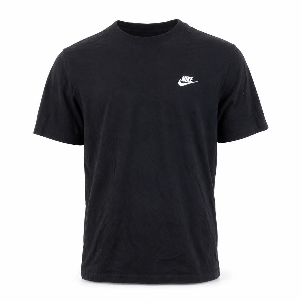 Nike Men's Black Regular Fit Crew Neck Cotton Sports T-Shirt Size M