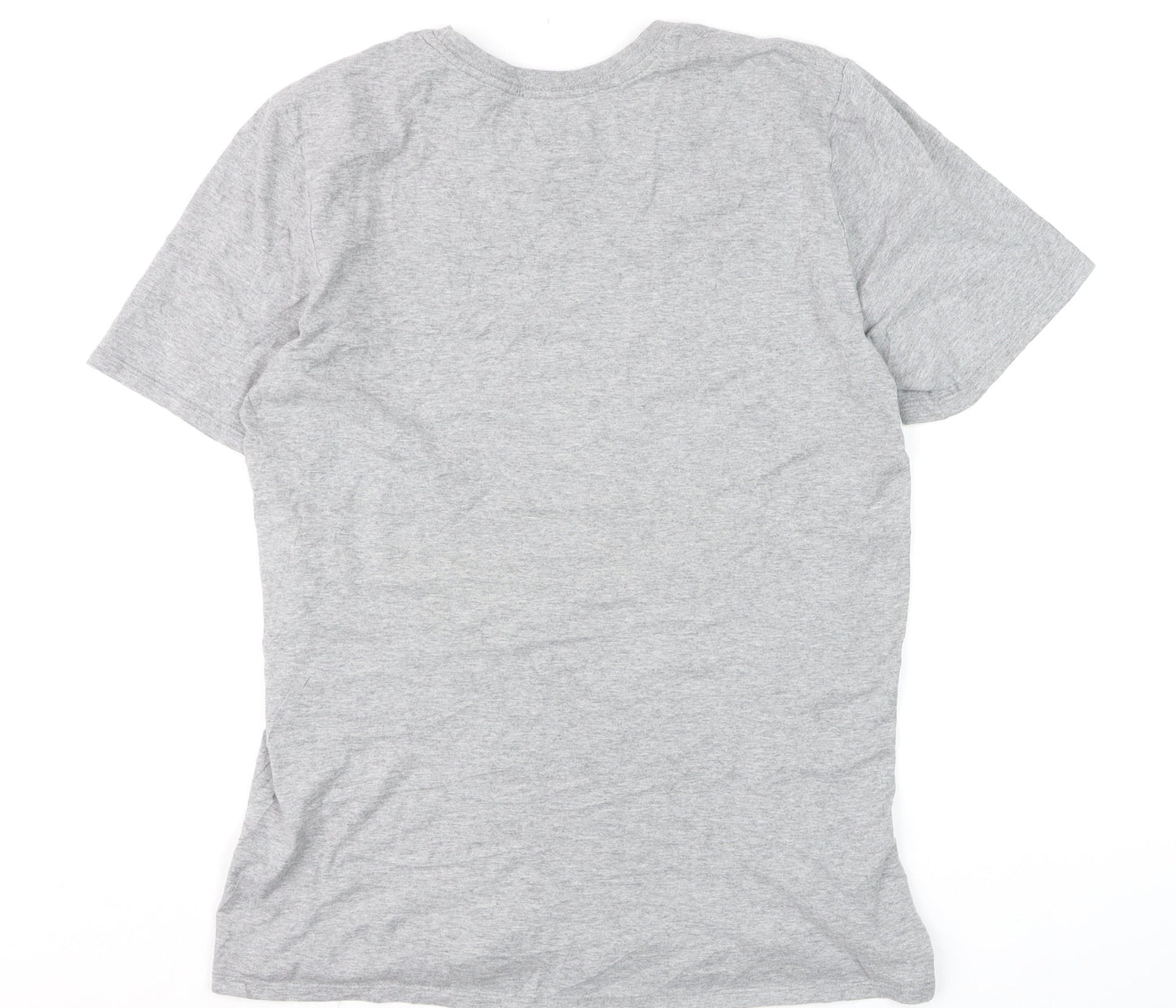 Nike Men's Grey Athletic Fit Crew Neck Short Sleeve T-Shirt Size M