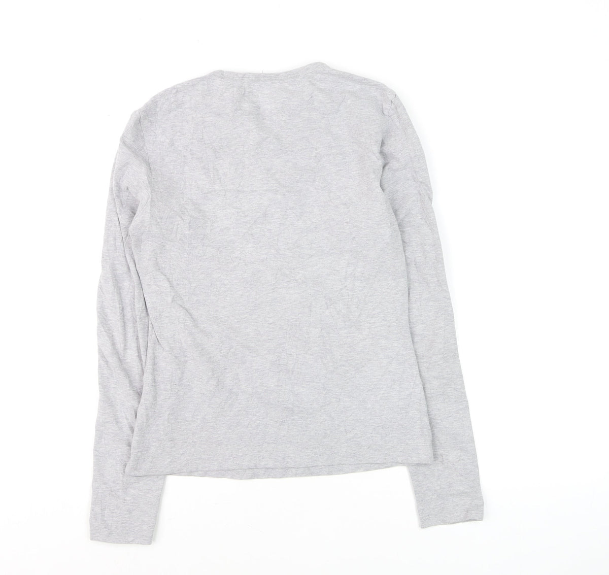 DKNY Jeans Girls Grey Long Sleeve Graphic Music T-Shirt M