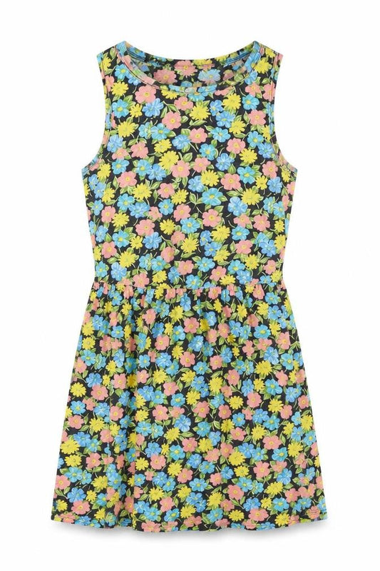 Topshop Womens Multicoloured Floral Cotton Tank Dress Size 8