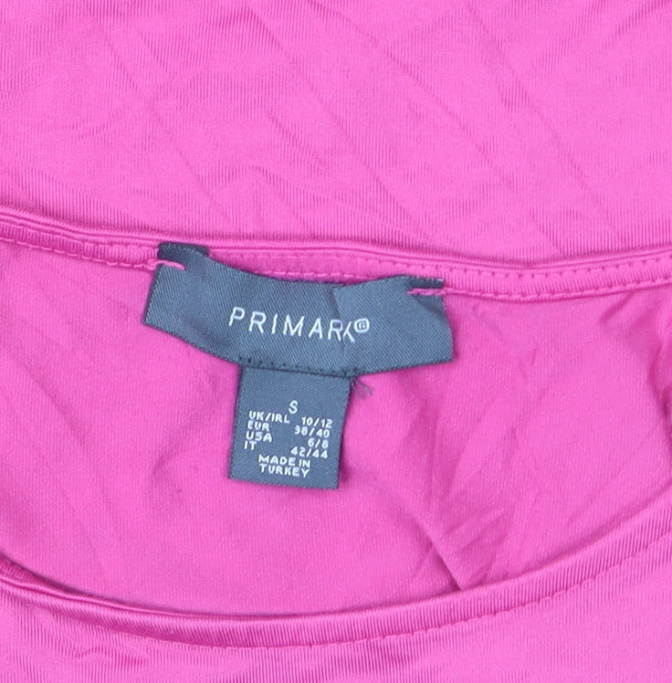 Primark Women’s Pink Sleeveless Cotton Tank Bodysuit Size S
