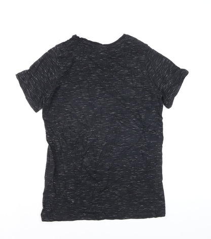Close-up detail of Tu boys’ star wars stormtrooper black graphic t-shirt 13 years