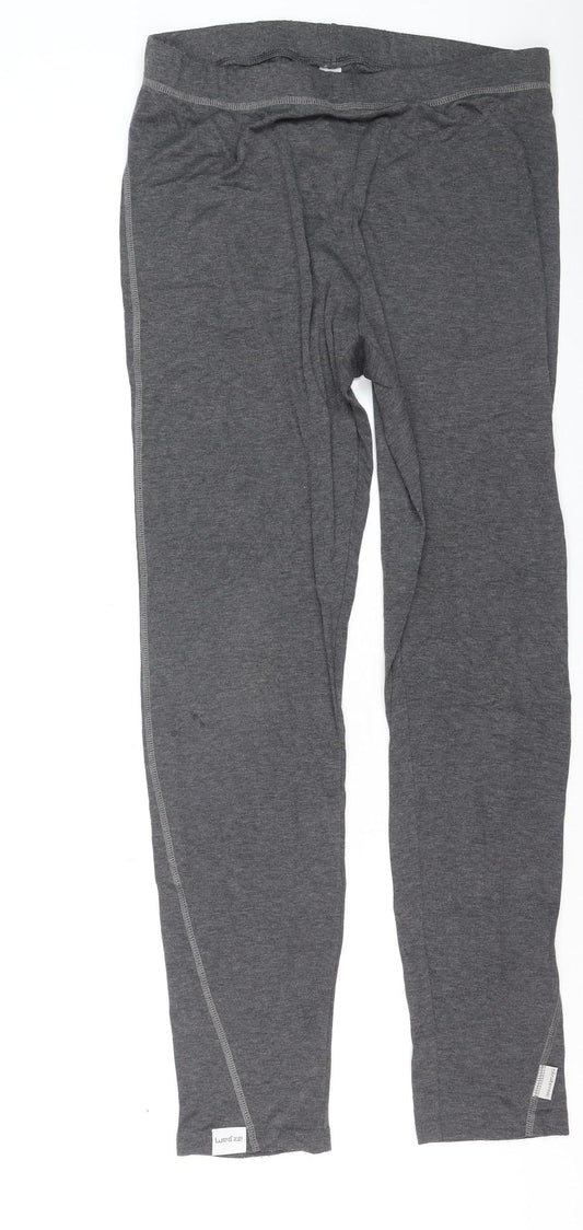 Wedze Men’s Grey Thermal Compression Leggings XL