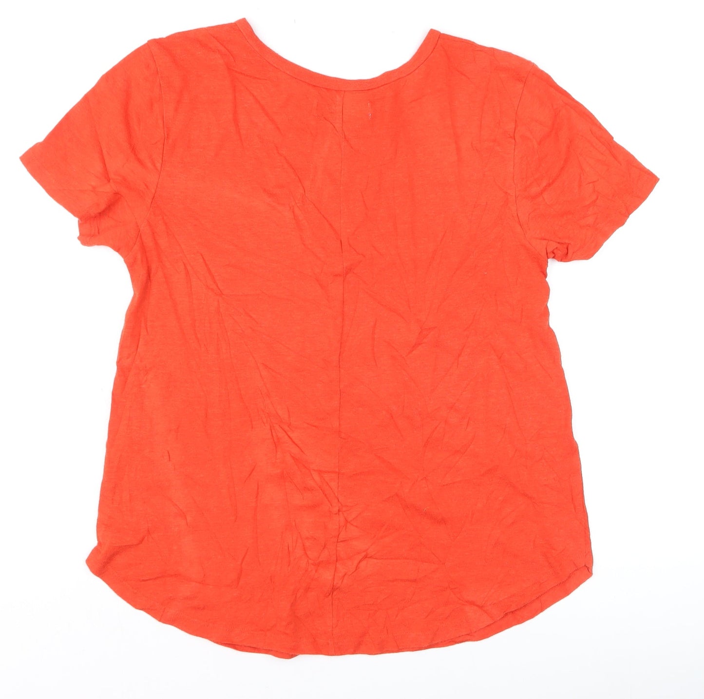 Abercrombie & Fitch Women’s Orange M Basic T-Shirt Free State Of Mind