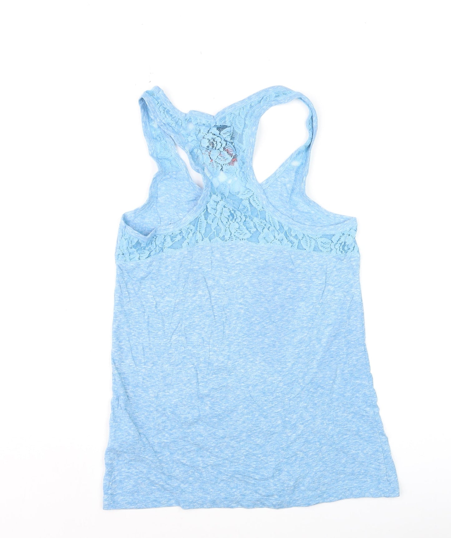 Superdry Women Blue Racerback Lace Tank Top XS