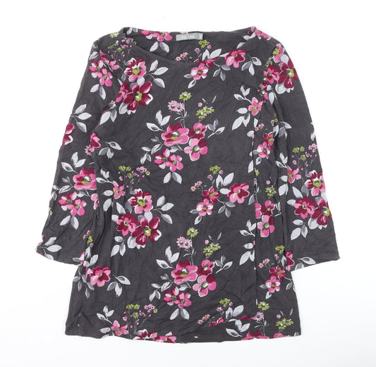 Lily & Me Women's Multicoloured Floral Tunic Top Size 10