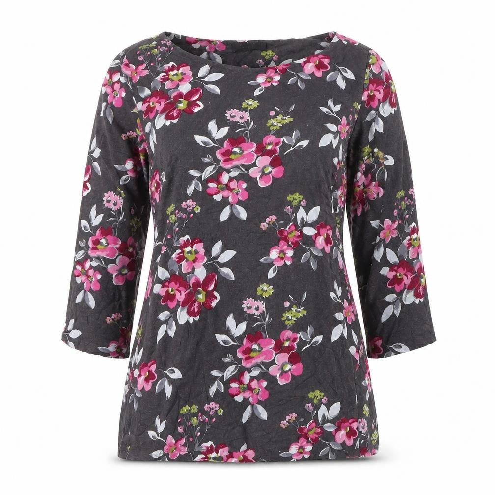 Lily & Me Women's Multicoloured Floral Tunic Top Size 10