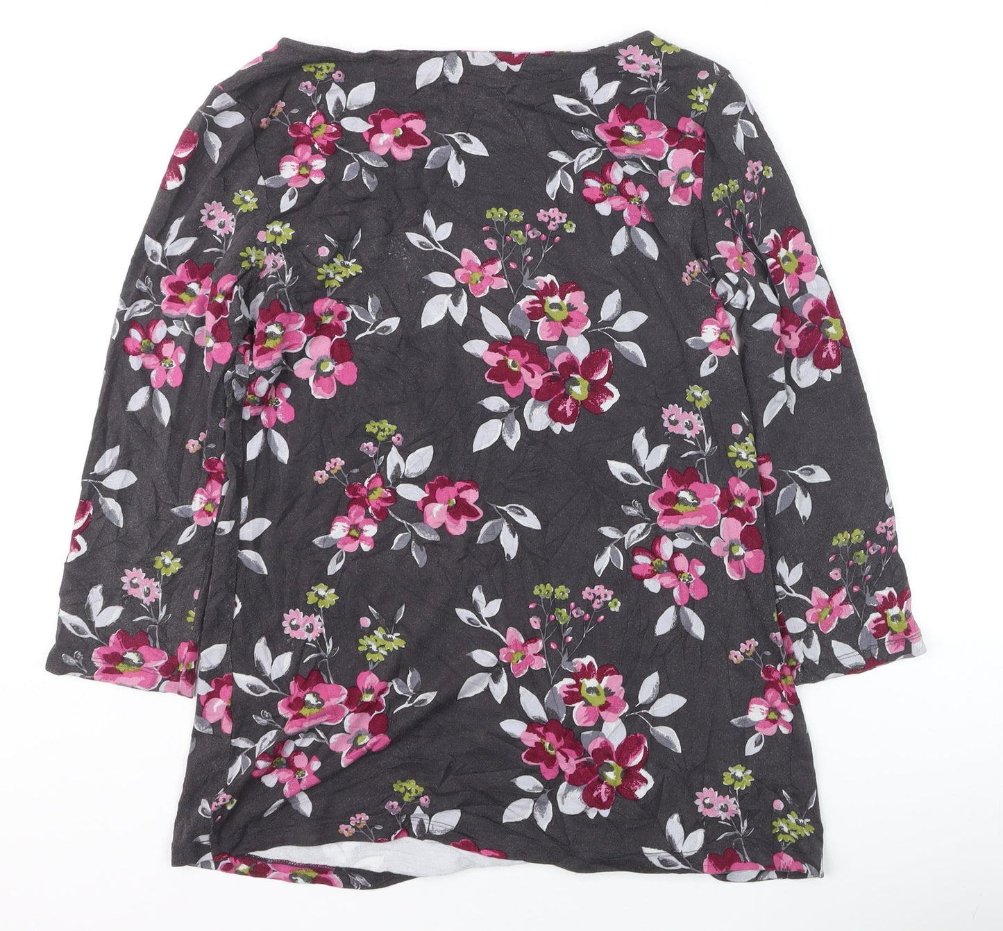 Lily & Me Women's Multicoloured Floral Tunic Top Size 10