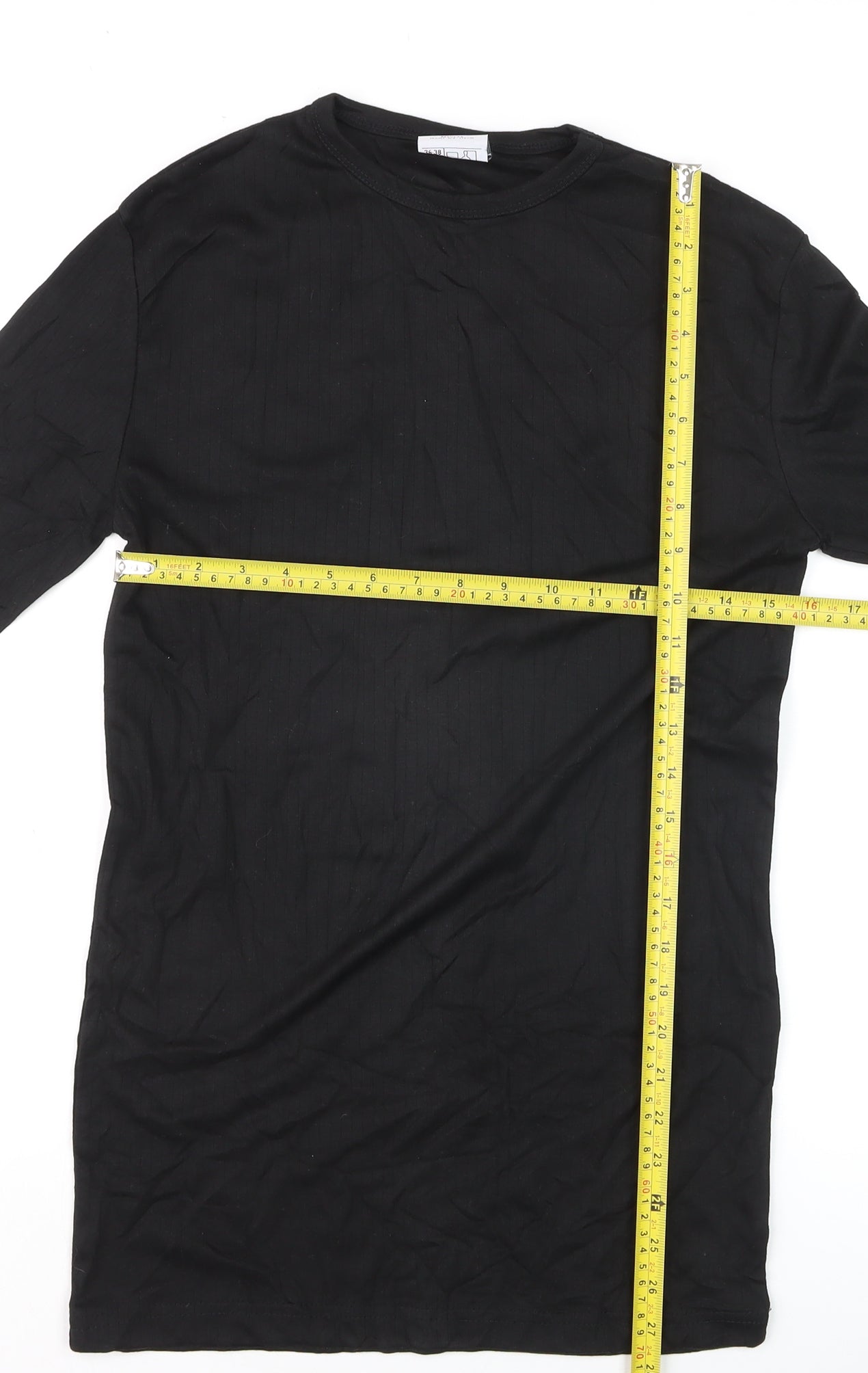 Portwest Women's Black Long Sleeve Basic Crew Neck T-Shirt Size S