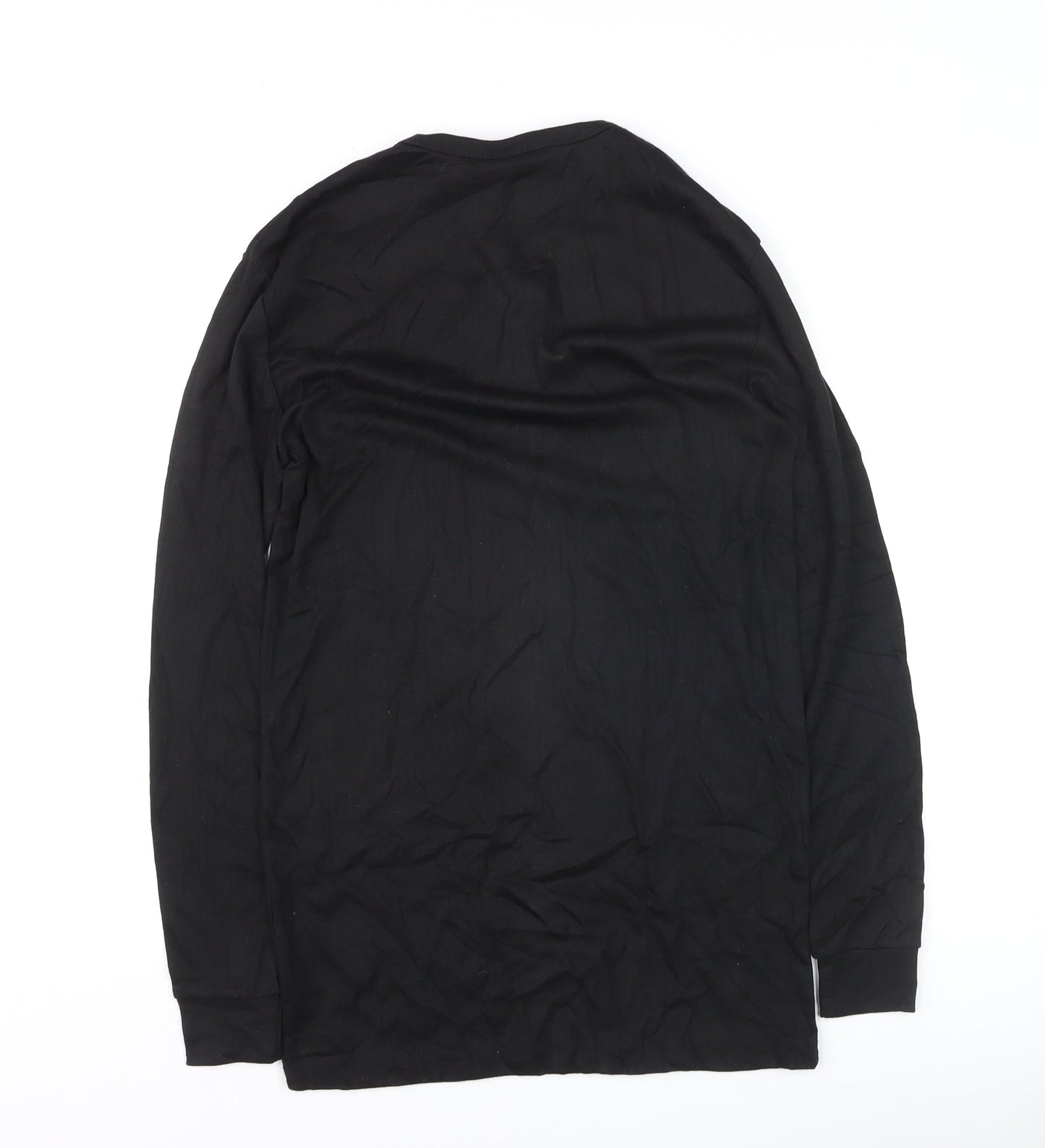 Portwest Women's Black Long Sleeve Basic Crew Neck T-Shirt Size S