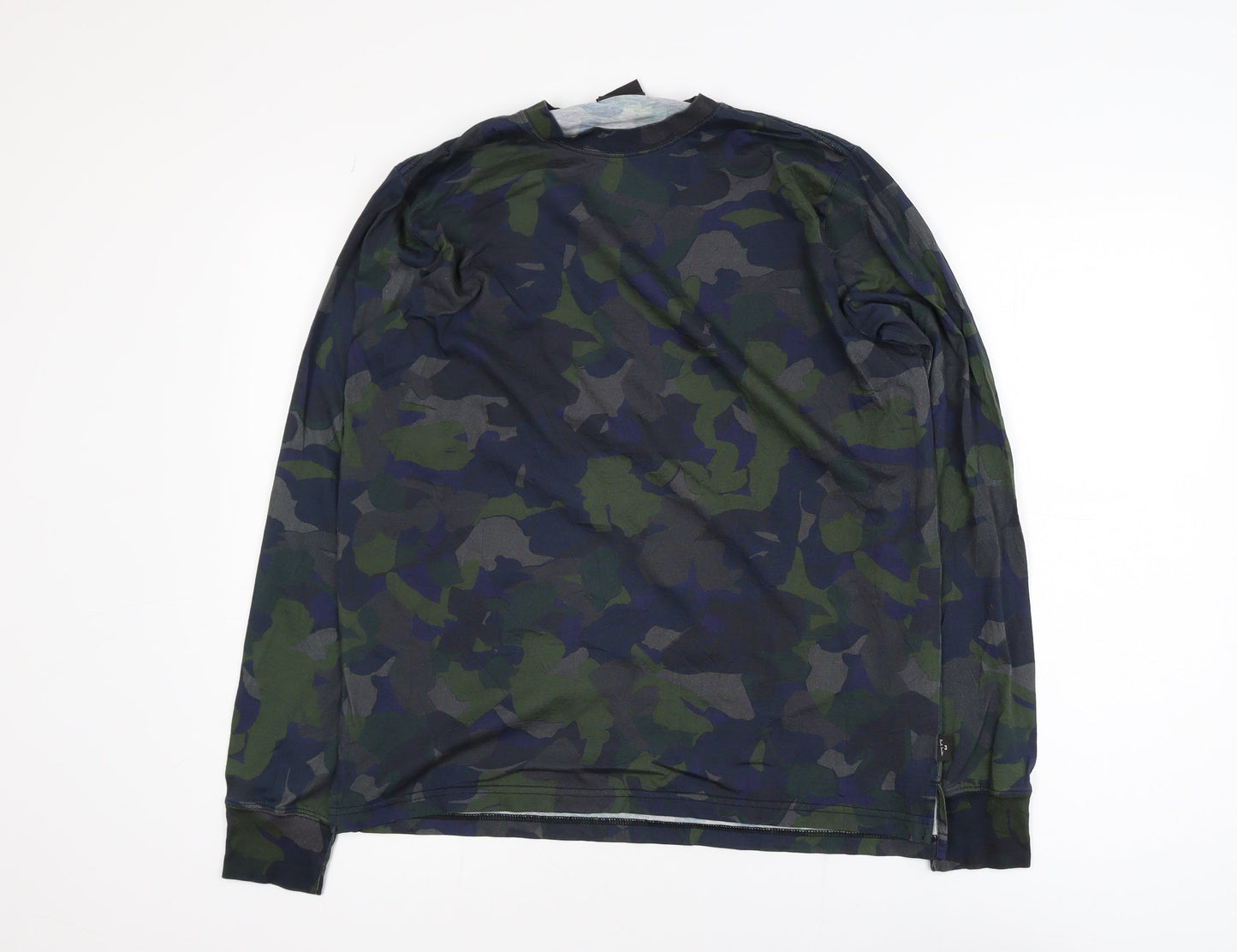 Paul Smith Men's Camouflage Long Sleeve Cotton T-Shirt M