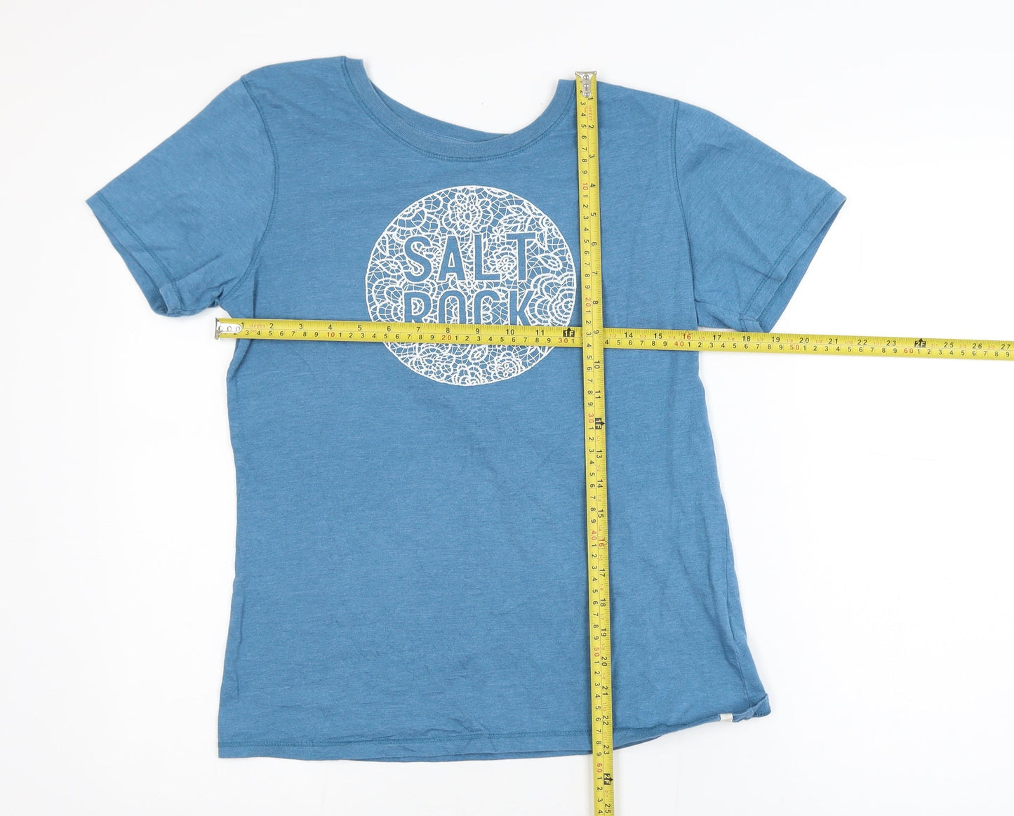 Saltrock Men's Blue Graphic Rock T-Shirt Size S Cotton Blend