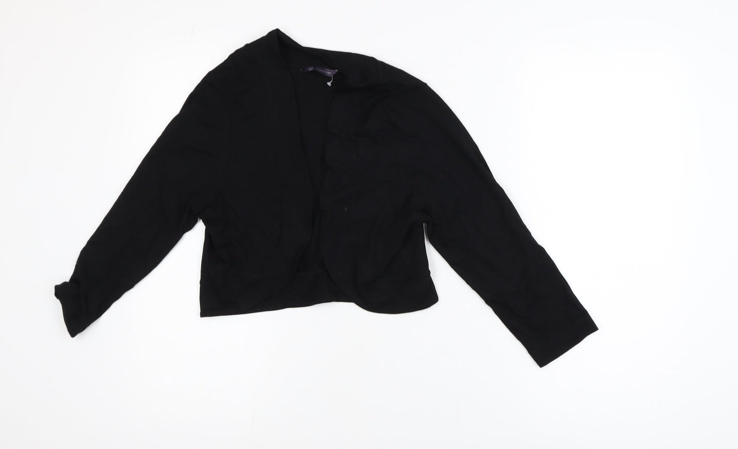 Marks and Spencer Women’s Black Cropped Shawl Blazer Size 14