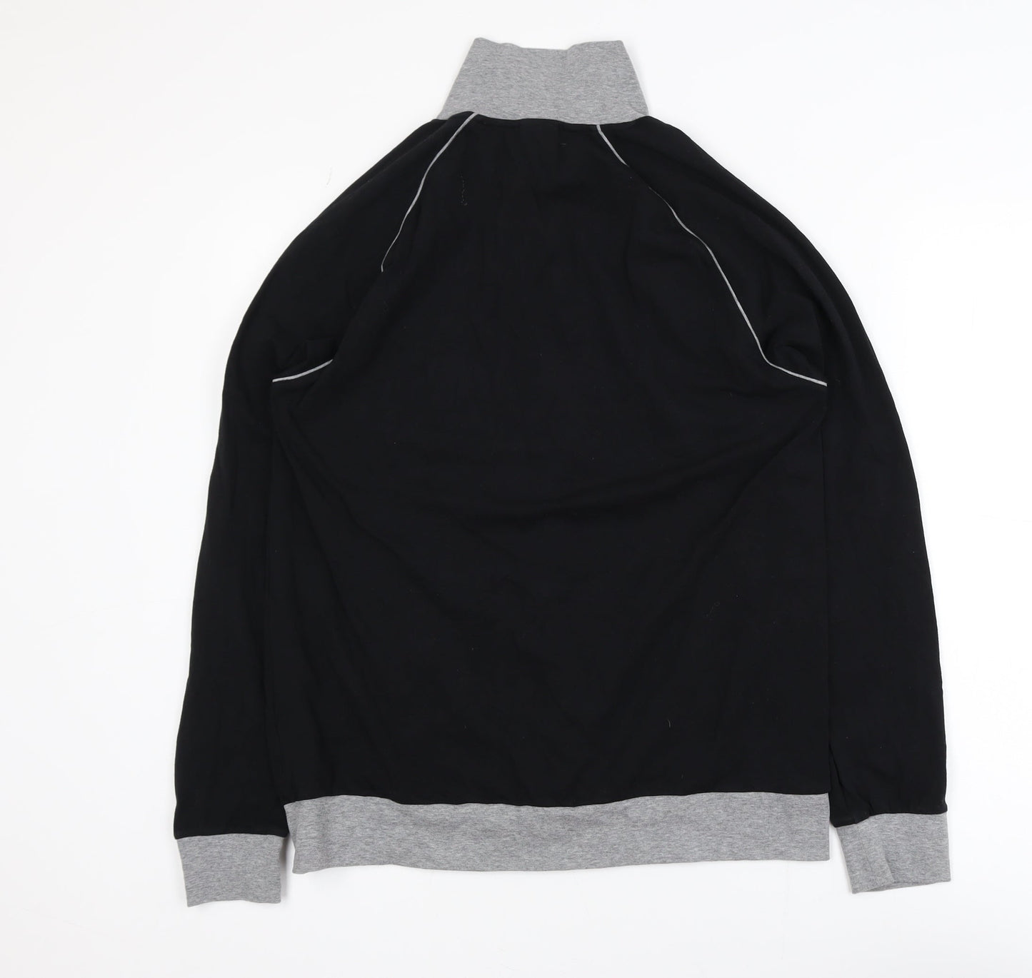 Hugo Boss Mens Black Track Jacket Medium Full Zip Athletic Style