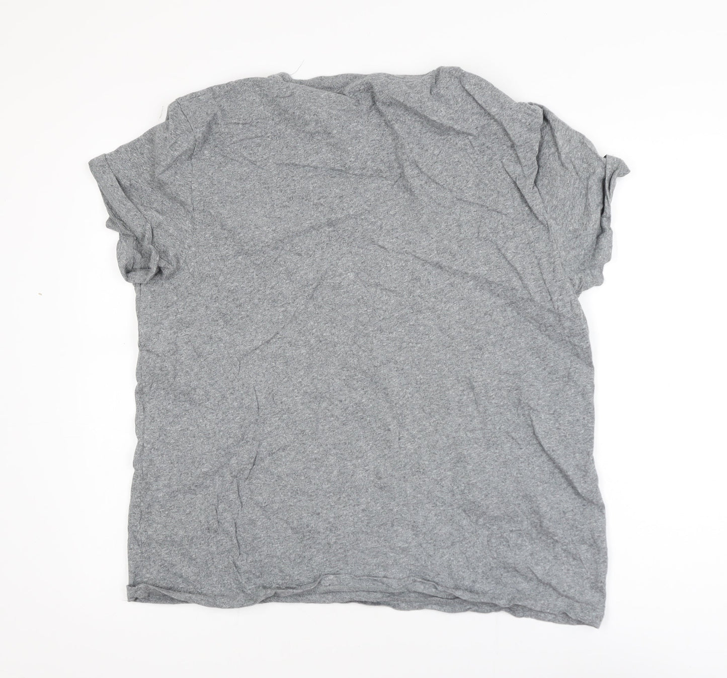 Superdry Men's Grey 2XL Organic Cotton Crew Neck T-Shirt