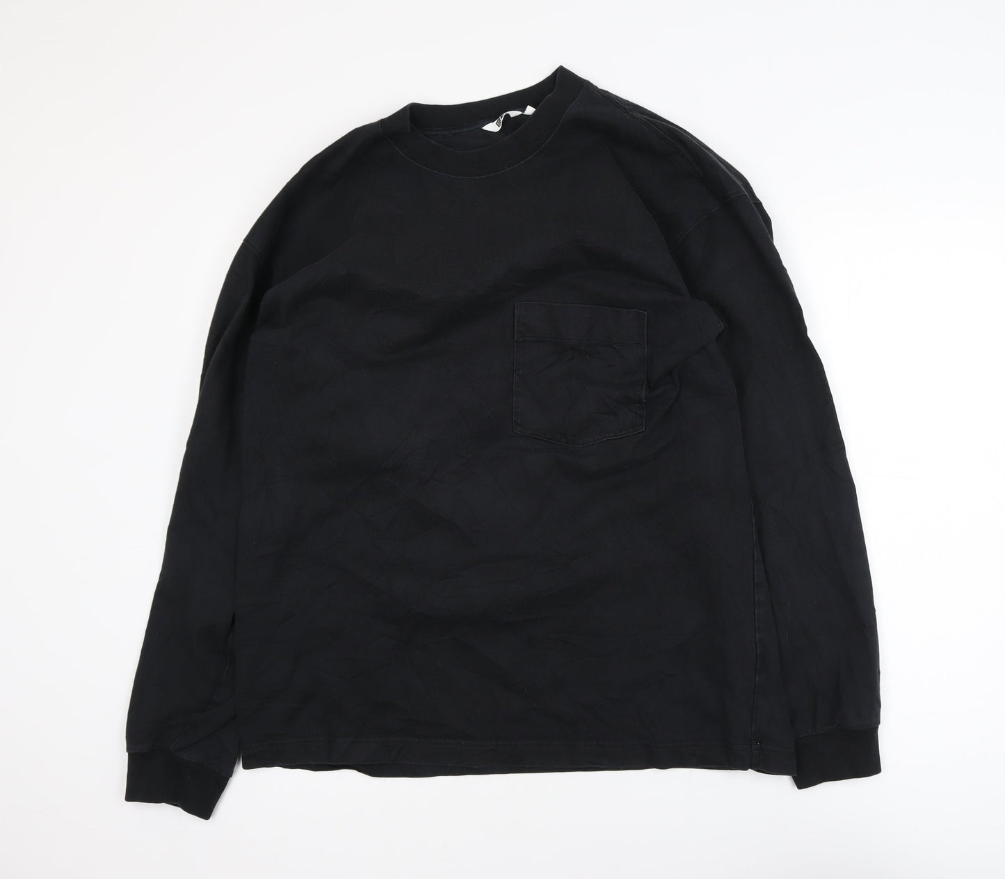 Uniqlo Men’s Black XL Crew Neck Cotton Pullover Sweatshirt
