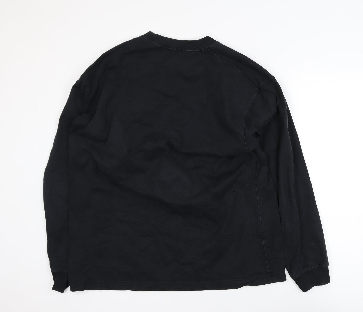 Uniqlo Men’s Black XL Crew Neck Cotton Pullover Sweatshirt